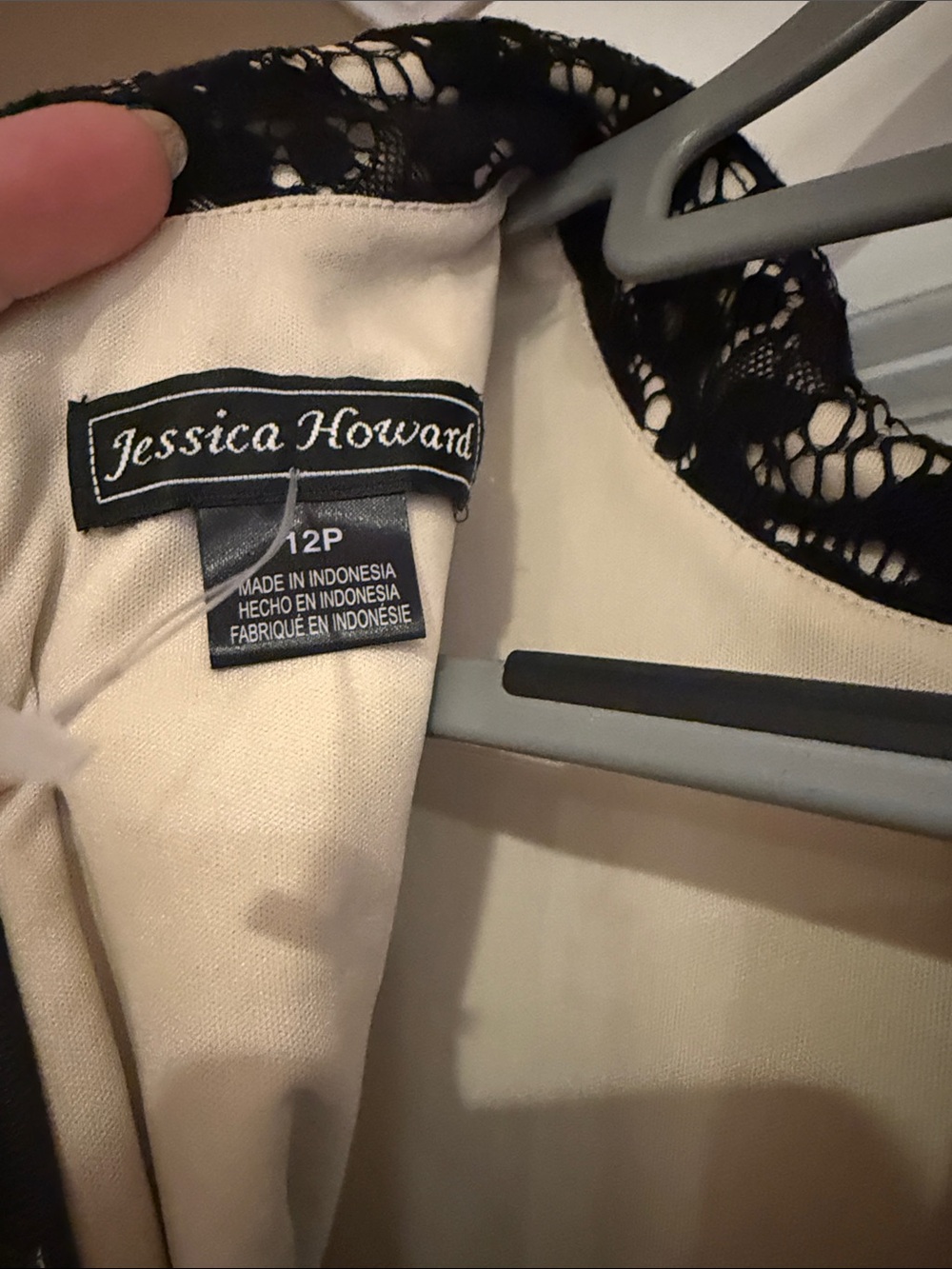 Jessica Howard Black Lace Bodice Jumpsuit - Picture 4 of 5
